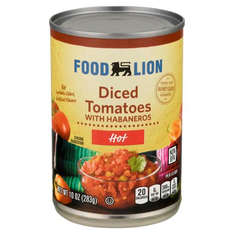 Save On Food Lion Diced Tomatoes With Habaneros Hot Order Online