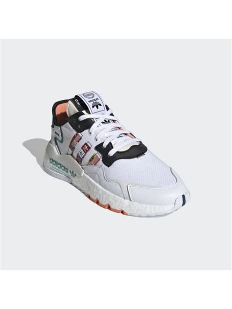 Adidas Nite Jogger Erkek Spor Ayakkab S Beyaz Turuncu Fiyat