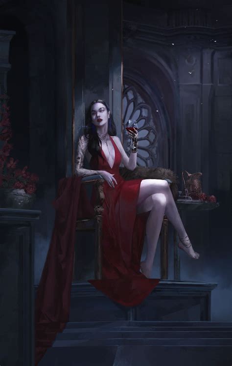 Vampire Queen Jeleynai Arte De Vampiro Fantasy Artwork Dark