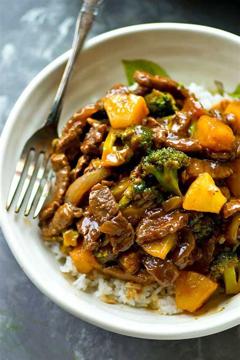 Pineapple Beef And Broccoli Stir Fry