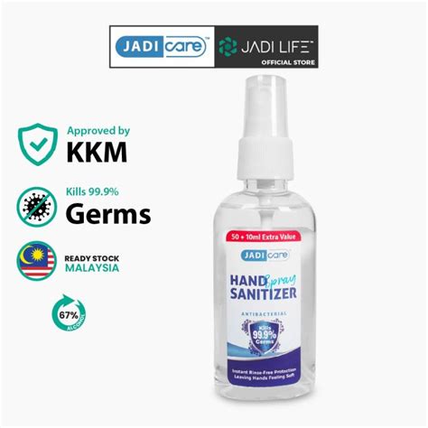 JADI CARE Antibacterial Hand Sanitizer Spray 60ml JADI LIFE Lazada