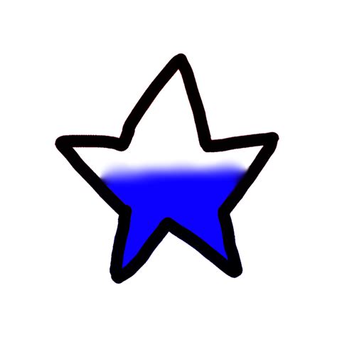 Blue And White Star On Ibispaint X 2024 By Davidwalltheyt On Deviantart