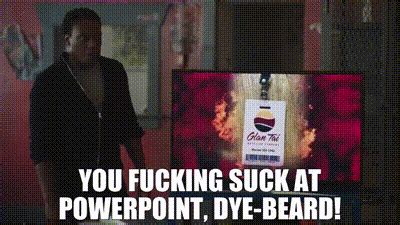 Yarn You Fucking Suck At Powerpoint Dye Beard Peacemaker