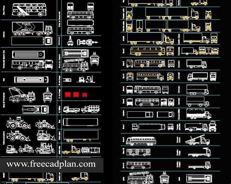 Trucks Dwg Autocad Cad Block Download Free Cad Plan