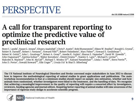 The Nih Perspective On Rigor And Reproducibility Ppt Download