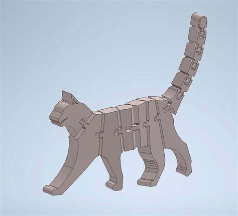 Free Stl File Flexible Cat・3d Printer Model To Download・cults