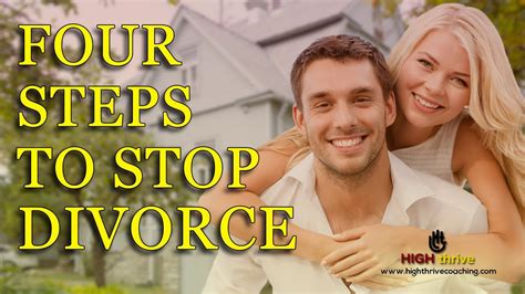 4 Steps To Stop Divorce Youtube