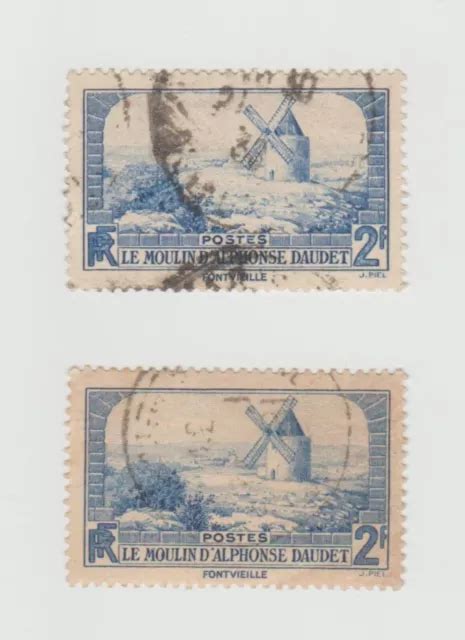 France Timbres Ann E N Oblit R Le Moulin De Daudet Avec