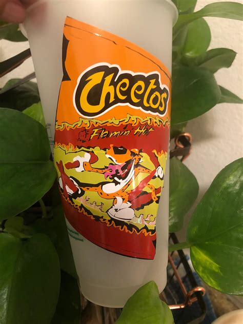 Hot Cheetos Starbucks Cup Cheetos Cup Cheetos Tumbler Etsy