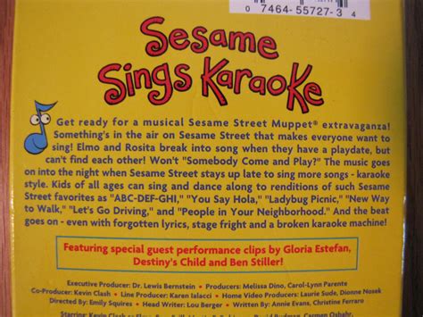 Sesame Street SESAME SINGS KARAOKE VHS VIDEO