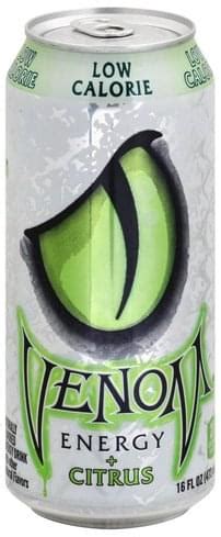 Venom + Citrus Energy Drink - 16 oz, Nutrition Information | Innit