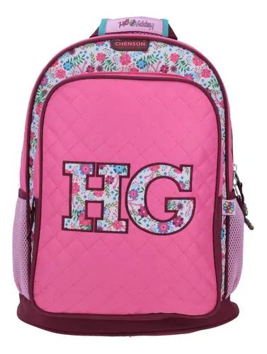 Mochila Grande Rosa Chenson Happy Girl Primaria Theflo Para Color Rosa