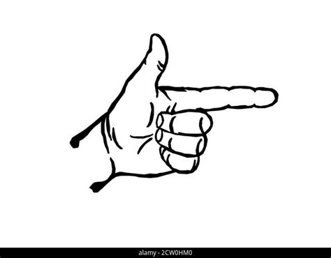 Finger Gun Drawing Free Finger Gun Vectors Images In Ai Eps Format