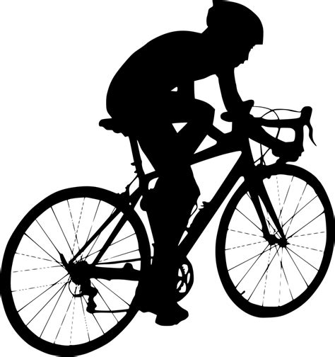 5 Bicycle Ride Silhouette Side View Png Transparent