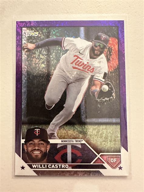 Topps Series Willi Castro Purple Foil Minnesota Twins