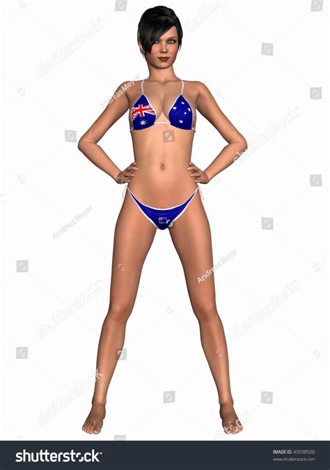 Sexy Girl Bikini Australia Stock Illustration Shutterstock