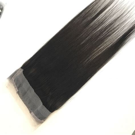 Mejor Single Donor Virgin Hair Natural Black Color Hd Lace 360 Frontal