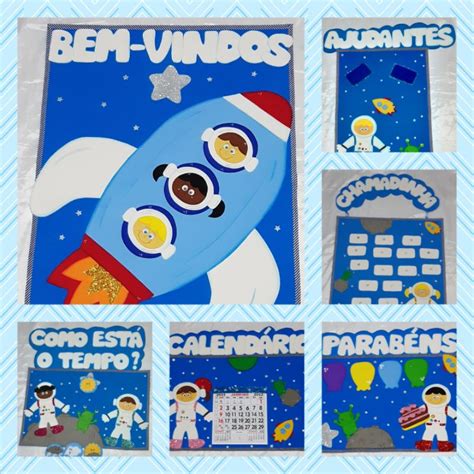 Kit Sala De Decora O Tema Astronautas Shopee Brasil