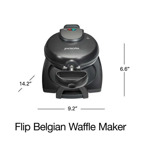 Flip Belgian Waffle Maker Nonstick Plates - Model 26090PS | Proctor ...