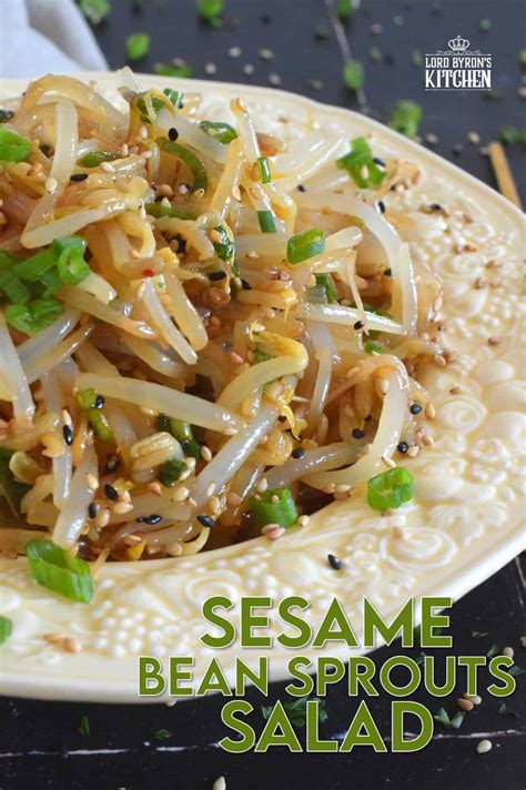 Sesame Bean Sprouts Salad Lord Byrons Kitchen