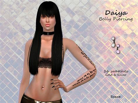 Sims 4 Cc Best Belly Rings Belly Button Piercings Fandomspot Parkerspot