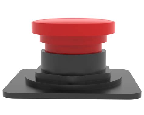 Red Button Isolated On Background 3d Rendering Illustration 45723352 Png