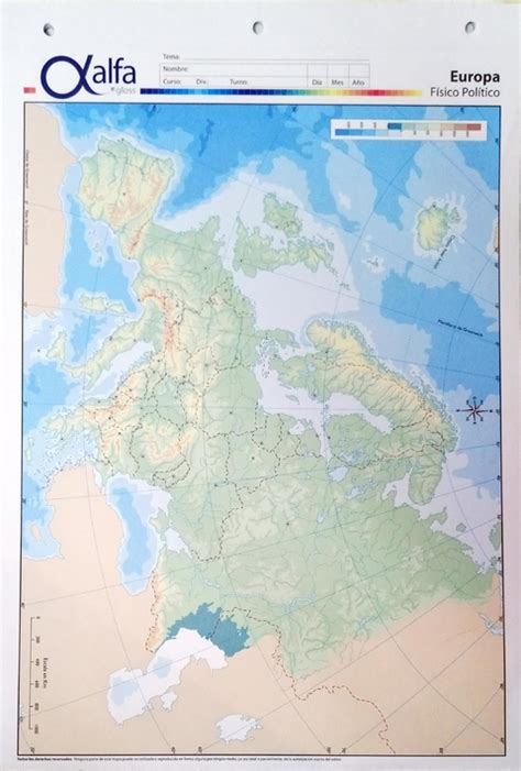 Mapa Alfa N F Sico Pol Tico Europa Hjs Alfa