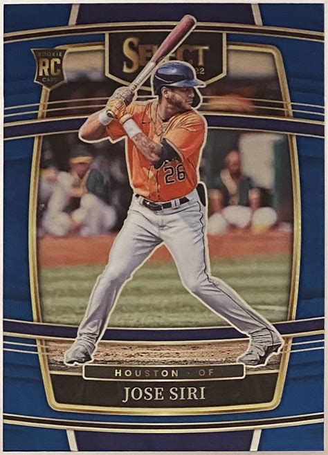 Jose Siri 2022 Panini Select Baseball Houston Astros Concourse Rookie