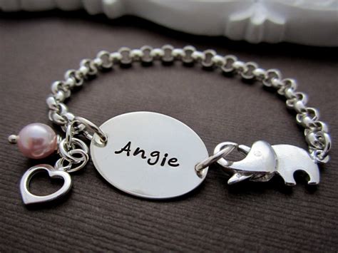 Little Girl Charm Bracelet Baby Girl Bracelets By Shinymetals