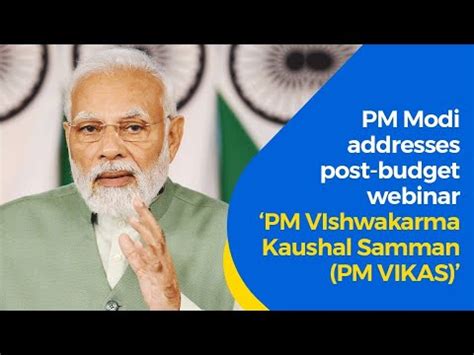 PM Modi Addresses Post Budget Webinar On PM VIshwakarma Kaushal Samman