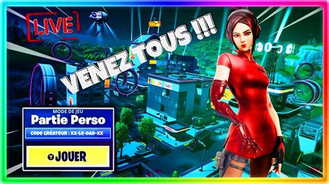 Livexb Frhd Fortnite Partieperso Avec Les Abos Puis Rocket