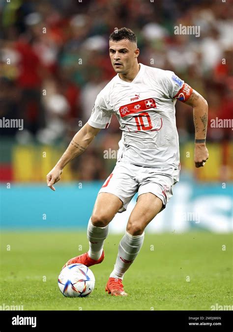 Al Daayen Granit Xhaka Of Switzerland During The Fifa World Cup Qatar