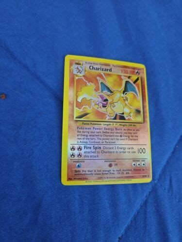 Pokémon TCG Charizard Base Set 4 102 Unlimited Holo Rare NM LP eBay