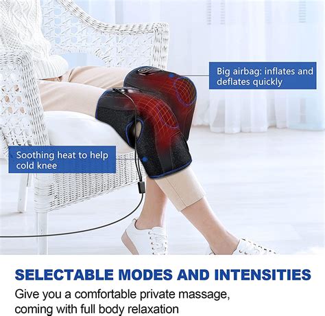 Cincom Knee Massager With Heat And Compression Pain Relief And Joint Recovery Kit Pair