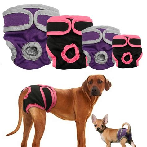 Culotte Couches lavables pour chiens femelles enveloppes réutilisables