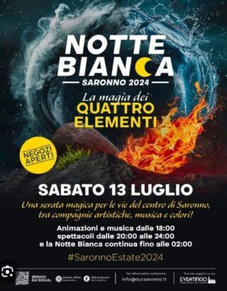 Notte Bianca Sabato Luglio Saronno