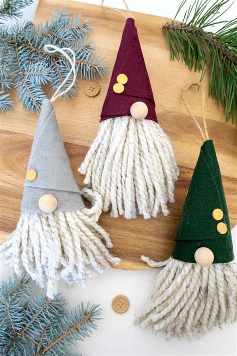 Easy DIY Gnome Ornament - Single Girl's DIY