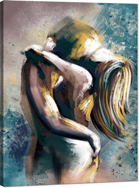 Amazon MAMAGO Vintage Couple Canvas Wall Decor Sexy Couple Nude