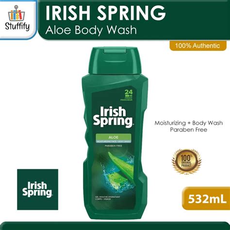 IRISH SPRING Aloe Face Body Wash Moisturizing Body Wash 18 Fl Oz