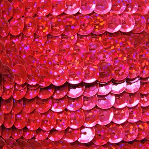 Sequin Trim 8mm Cup Hot Pink Hologram Glitter Sparkle Metallic Sequinsusa