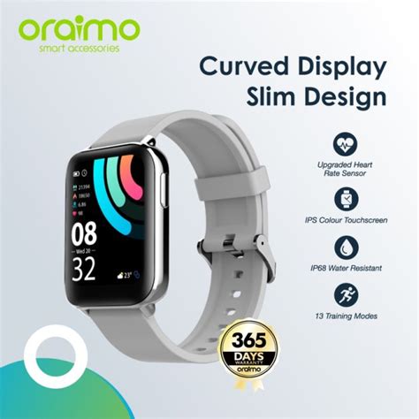 Oraimo Smart Watch Jam Tangan Ips Full Touch Screen Slim Osw 16