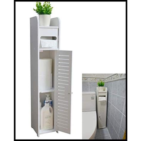 Jual Small Bathroom Storage Corner Floor Cabinet With Doors And Shelvesthi Shopee Indonesia