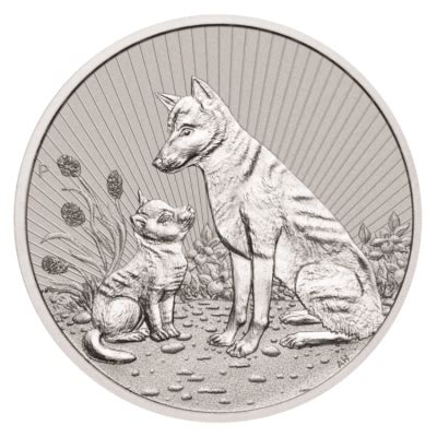 2 Oz Silver Mother And Baby Dingo 2022 Perth Mint The Coin Hunter