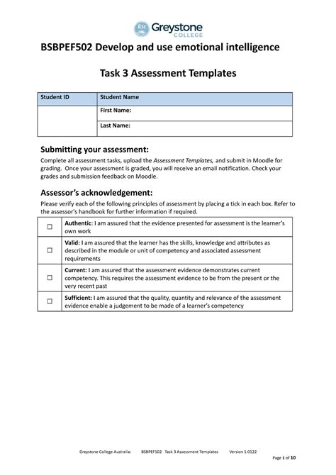 Bsbpef Task Assessment Templates V Bsbpef Develop And Use