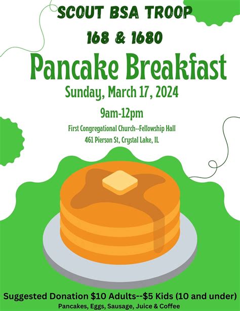 Mar 17 Pancake Breakfast Crystal Lake Il Patch