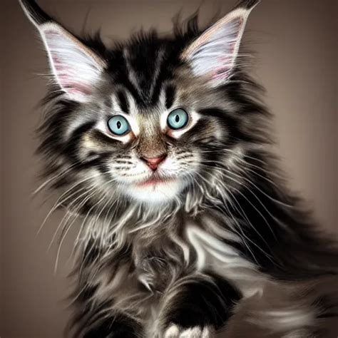 A Maine Coon Kitten Ultra Detailed Realistic Stable Diffusion