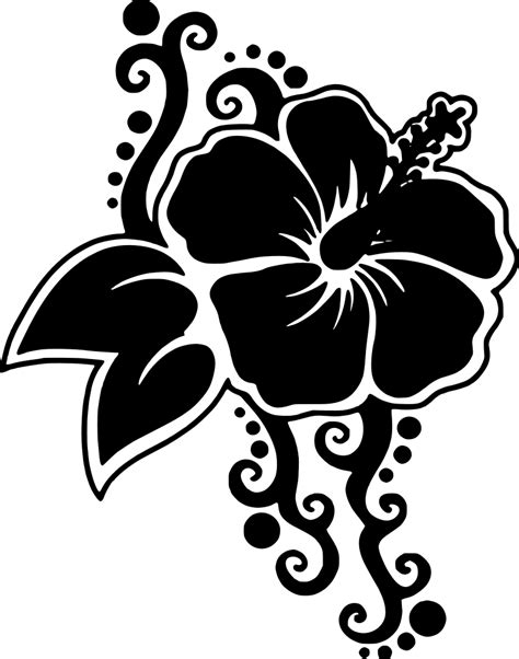 Svg Hawaiano Floral Hibisco Exótico Imagen E Icono Gratis De Svg