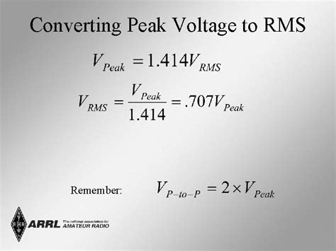 Peaktopeak Rms Voltage And Power Alternating Current Defined