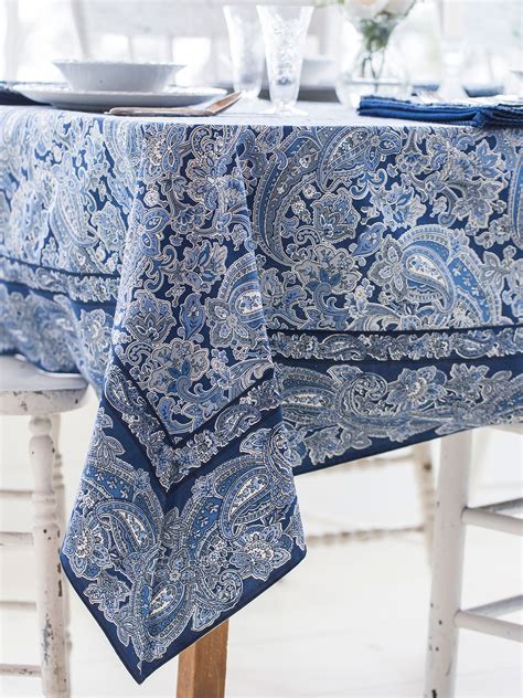 Priscilla S Paisley Tablecloth Kitchen Table Linens Tablecloths