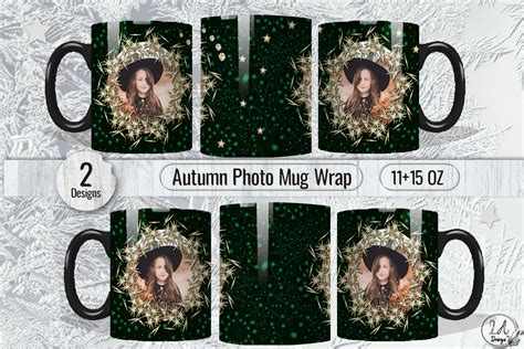 Emerald Night Glitter Photo Mug Wrap Graphic By Lilianaart · Creative Fabrica